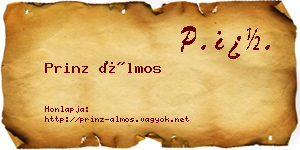 Prinz Álmos névjegykártya